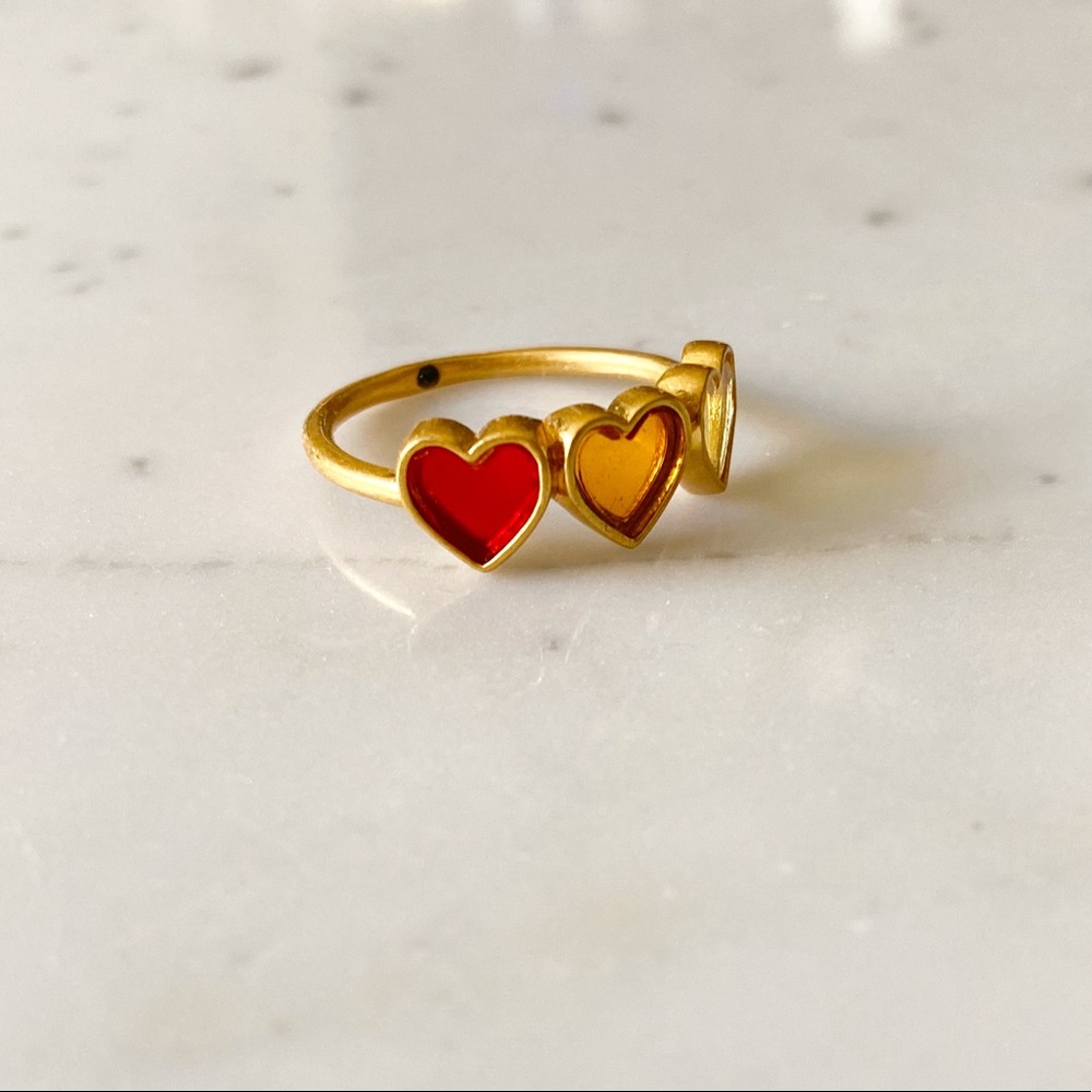 Madewell Heart Trio Ring
